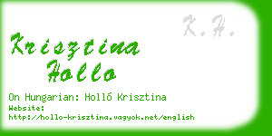 krisztina hollo business card